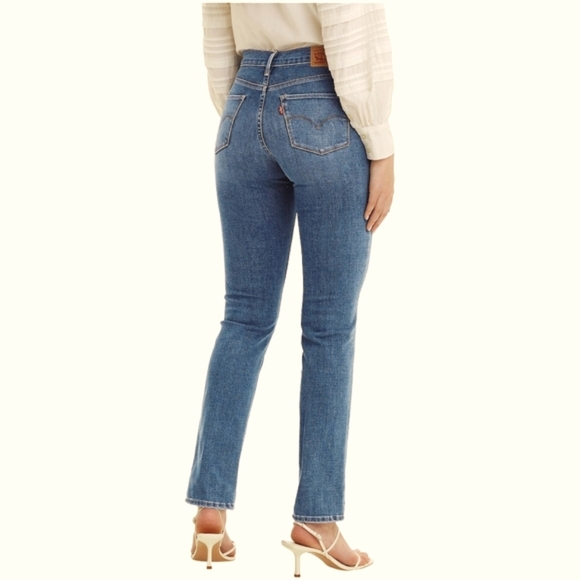 Levi's Demi Curve Mid-Rise Blue Skinny Jean's Size W33 L32  NWT - Picture 3 of 6